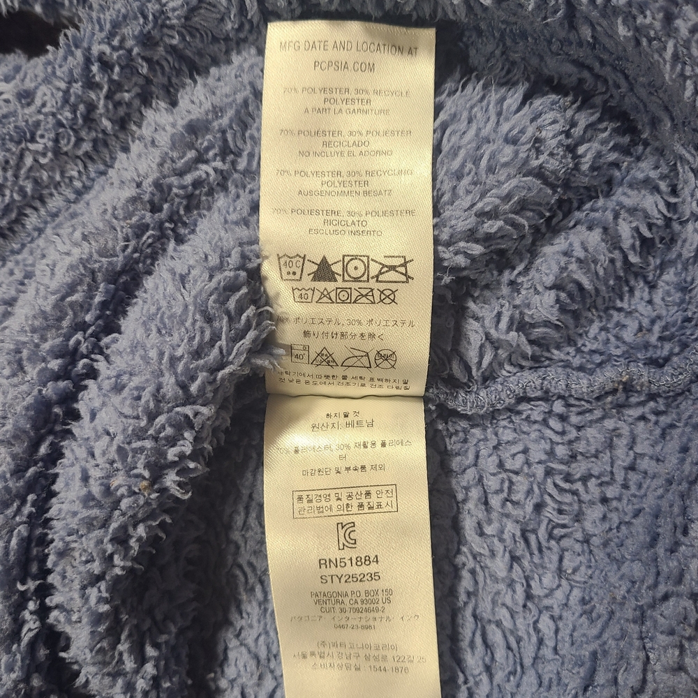 Patagonia Los Gatos 1/4 Zip Fleece Pullover Periwinkle Blue Women’s Small - Picture 5 of 10